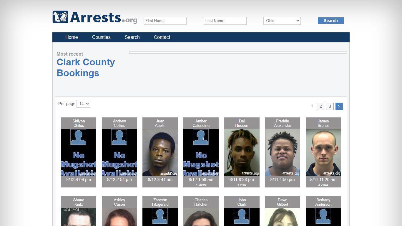 Clark County Arrests and Inmate Search